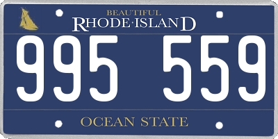 RI license plate 995559