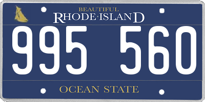 RI license plate 995560