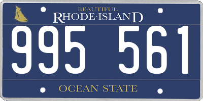 RI license plate 995561