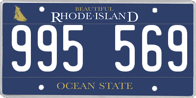 RI license plate 995569