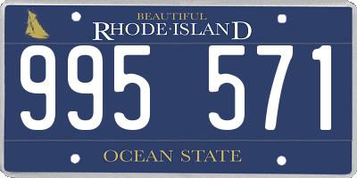 RI license plate 995571