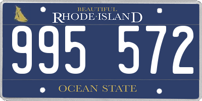 RI license plate 995572