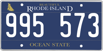 RI license plate 995573