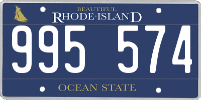 RI license plate 995574
