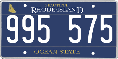 RI license plate 995575