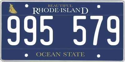 RI license plate 995579