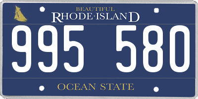 RI license plate 995580