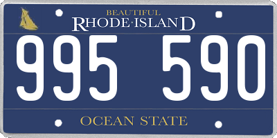 RI license plate 995590