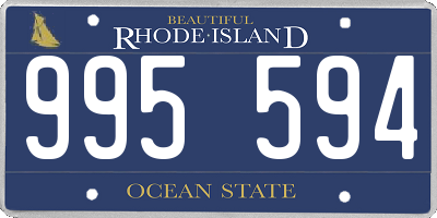 RI license plate 995594