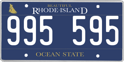 RI license plate 995595