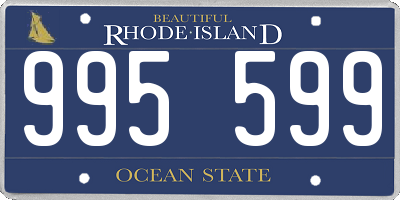 RI license plate 995599