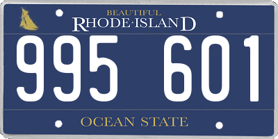 RI license plate 995601