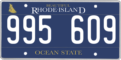 RI license plate 995609