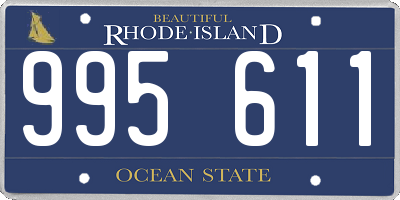 RI license plate 995611