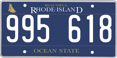 RI license plate 995618