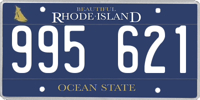 RI license plate 995621