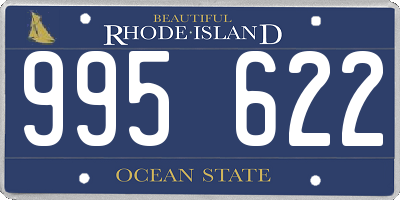 RI license plate 995622