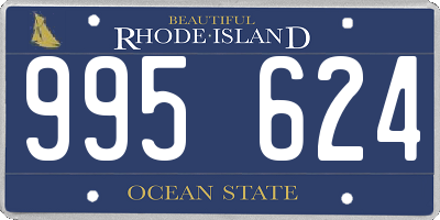 RI license plate 995624