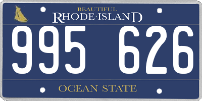 RI license plate 995626