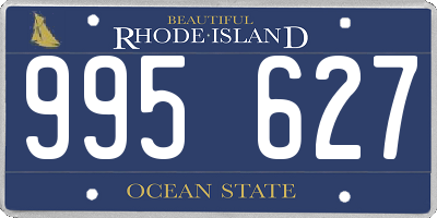 RI license plate 995627