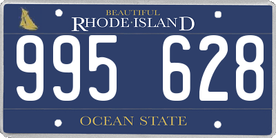 RI license plate 995628