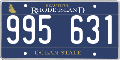 RI license plate 995631