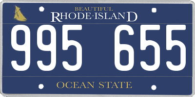 RI license plate 995655