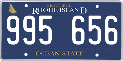 RI license plate 995656