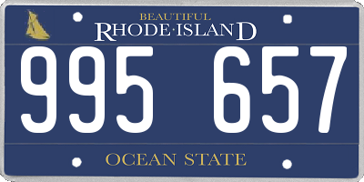 RI license plate 995657