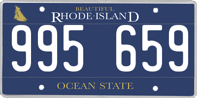 RI license plate 995659