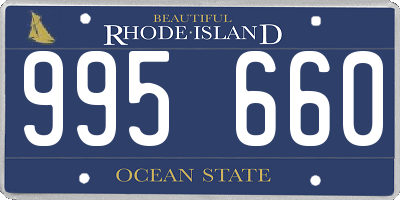 RI license plate 995660