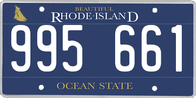 RI license plate 995661