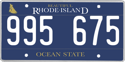 RI license plate 995675