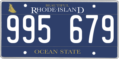 RI license plate 995679