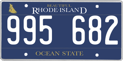 RI license plate 995682