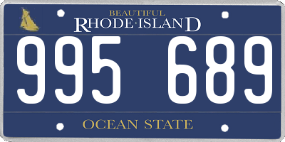 RI license plate 995689