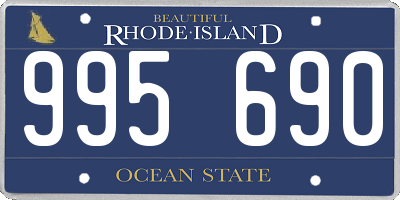 RI license plate 995690