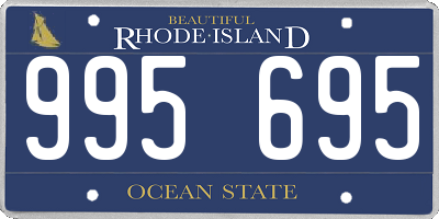 RI license plate 995695