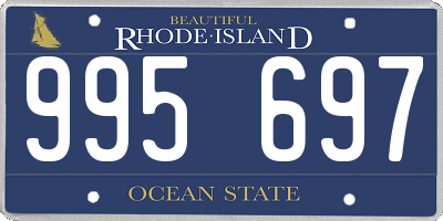 RI license plate 995697