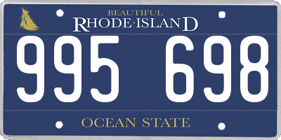 RI license plate 995698