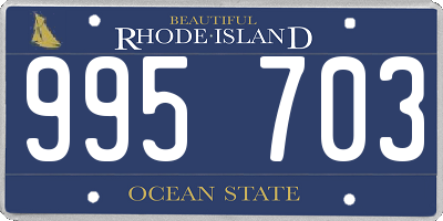 RI license plate 995703