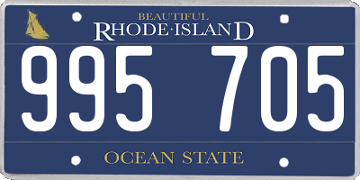 RI license plate 995705