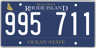 RI license plate 995711