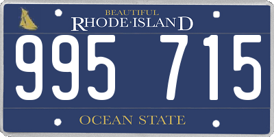 RI license plate 995715