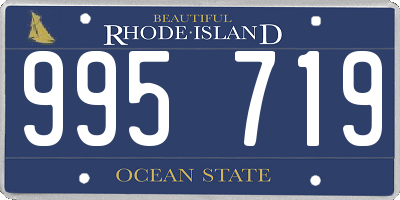 RI license plate 995719