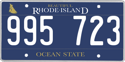 RI license plate 995723