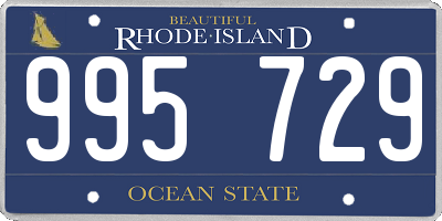 RI license plate 995729