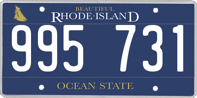 RI license plate 995731