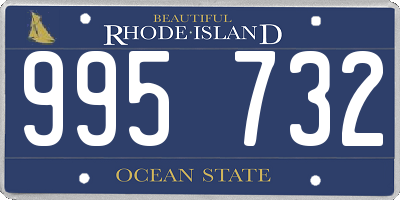 RI license plate 995732