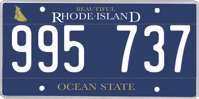 RI license plate 995737